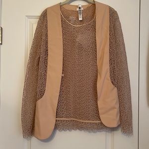 La Perla 2 piece set gorgeous sheer top